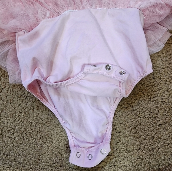 EUC Little Me Tulle and Ruffle Dress - Picture 3 of 4